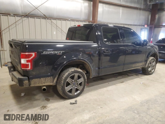 2020 Ford F-150 XL with VIN 1FTEW1E59LFA01308, listed as a Copart auction lot 52005385 with 63,711 mi miles and Salvage Title. Bid and sale history available at carsss.com. Image 3.