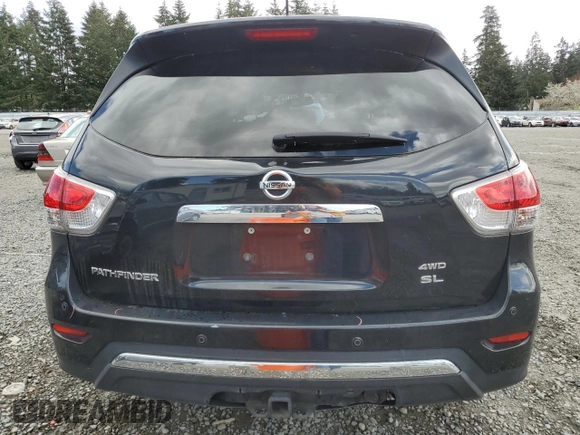 2015 Nissan Pathfinder SL with VIN 5N1AR2MM1FC658013, listed as a Copart auction lot 52911255 with 125,073 mi miles and Salvage title. Bid and sale history available at DreamBid. Image 6.