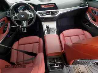 2022 BMW 3 Series M340i xDrive with VIN 3MW5U9J00N8C25719, listed as a Copart auction lot 48188795 with 21,969 mi miles and Salvage Title. Bid and sale history available at carsss.com. Image 8.