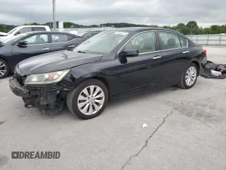 2015 Honda Accord EX-L с VIN 1HGCR2F86FA015389, выставлен на аукционе Copart как лот 62904275 с пробегом 138 955 миль миль и Списание • Salvage title. История ставок и продаж доступна на DreamBid. Изображение 1.