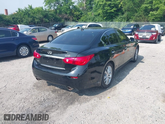2015 Infiniti Q50 Premium z VIN JN1BV7AR6FM419099, wystawiony jako IAAI lot #42483126 z przebiegiem 100 960 mil mil oraz . Historia ofert i sprzedaży dostępna na DreamBid. Obrazek 4.