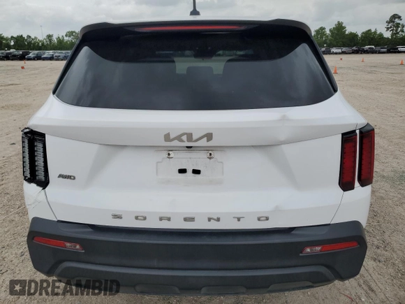 2022 Kia Sorento LX with VIN 5XYRGDLC9NG109610, listed as a Copart auction lot 54885085 with 115,950 mi miles and Clean title. Bid and sale history available at DreamBid. Image 6.