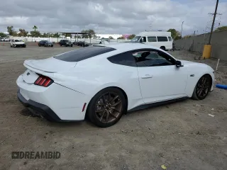 2024 Ford Mustang GT with VIN 1FA6P8CF4R5431239, listed as a Copart auction lot 44819705 with 0 mi miles and Salvage Title. Bid and sale history available at carsss.com. Image 3.