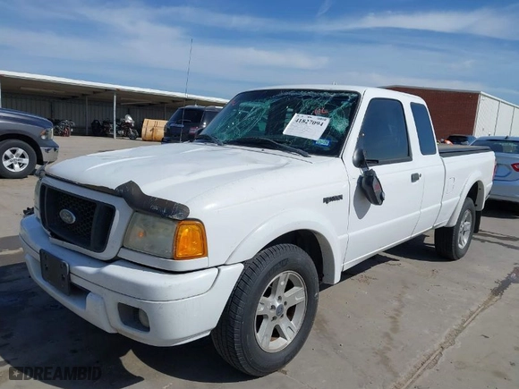 2005 Ford Ranger XL with VIN 1FTYR14U45PA64097, listed as a IAAI auction lot 41827094 with 214,266 mi miles. Bid and sale history available at carsss.com. Image 2.