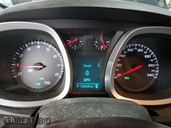 2012 Chevrolet Equinox LT w/2LT with VIN 2GNFLNEKXC6210570, listed as a Copart auction lot 53834255 with 168,435 mi miles and Salvage Title. Bid and sale history available at carsss.com. Image 9.