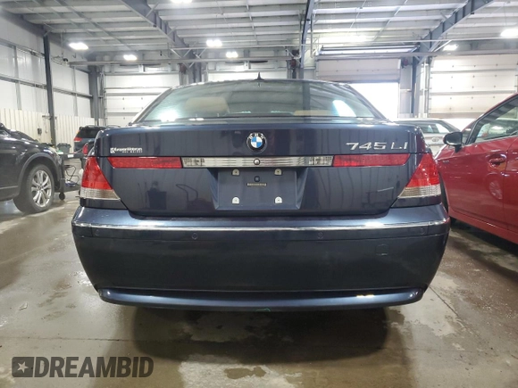 2002 BMW 7 Series 745Li with VIN WBAGN63482DR06407, listed as a Copart auction lot 82769194 with 108,208 mi miles and Salvage Title. Bid and sale history available at carsss.com. Image 6.