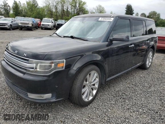 2013 Ford Flex Limited z VIN 2FMHK6DT4DBD17039, wystawiony jako Copart lot #57093995 z przebiegiem 95 517 mil mil oraz Czysty tytuł • Clean title. Historia ofert i sprzedaży dostępna na DreamBid. Obrazek 1.