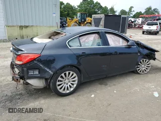 2011 Buick Regal CXL RL4 with VIN W04GS5EC6B1009060, listed as a Copart auction lot 64366494 with 0 mi miles and Salvage Title. Bid and sale history available at carsss.com. Image 3.