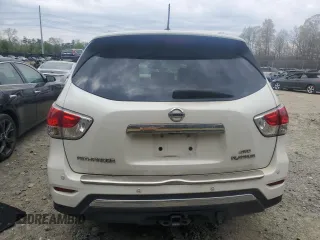 2016 Nissan Pathfinder Platinum with VIN 5N1AR2MM8GC623289, listed as a Copart auction lot 52255355 with 98,997 mi miles and Salvage title. Bid and sale history available at DreamBid. Image 6.