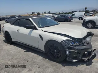 2022 BMW M4 Competition xDrive with VIN WBS33BA0XNCK43697, listed as a Copart auction lot 59272504 with 0 mi miles and Salvage Title. Bid and sale history available at carsss.com. Image 4.