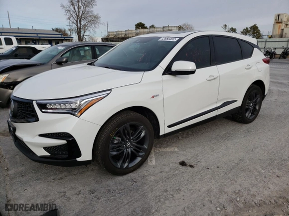 2020 Acura RDX w/A-Spec Pkg with VIN 5J8TC1H65LL021661, listed as a Copart auction lot 72860402 with 29,012 mi miles. Bid and sale history available at carsss.com. Image 1.