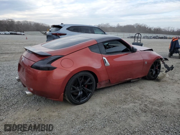 2014 Nissan 370Z Nismo with VIN JN1AZ4EH4EM631174, listed as a Copart auction lot 84396654 with Not Provided miles and Salvage Title. Bid and sale history available at DreamBid. Image 3.