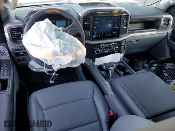 2024 Ford F-150 with VIN 1FT6W1B73RWG08257, listed as a Copart auction lot 89097355 with 516 mi miles and Salvage title. Bid and sale history available at DreamBid. Image 8.