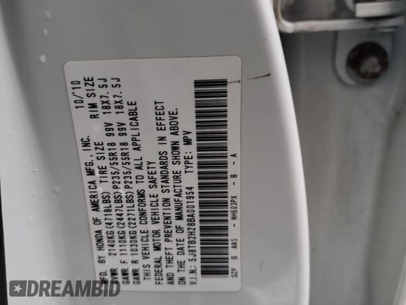 2011 Acura RDX with VIN 5J8TB2H28BA001954, listed as a Copart auction lot 82626444 with 103,474 mi miles and Salvage Title. Bid and sale history available at carsss.com. Image 13.