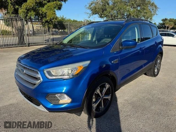 2017 Ford Escape SE with VIN 1FMCU0GD2HUA19806, listed as a Copart auction lot 54800235 with 97,697 mi miles and Salvage Title. Bid and sale history available at carsss.com. Image 1.