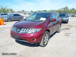 2010 Nissan Murano SL with VIN JN8AZ1MW8AW127533, listed as a IAAI auction lot 41876611 with 123,539 mi miles. Bid and sale history available at carsss.com. Image 6.