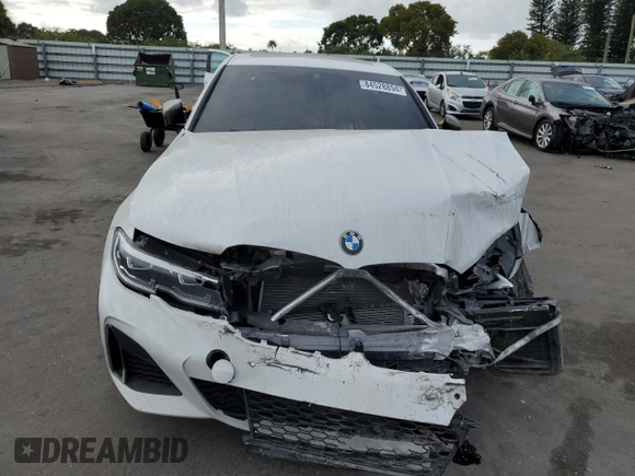 2020 BMW 3 Series M340i with VIN 3MW5U7J05L8B26525, listed as a Copart auction lot 84528894 with 26,380 mi miles and Salvage Title. Bid and sale history available at carsss.com. Image 5.