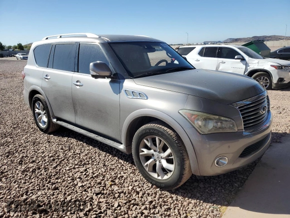 2013 Infiniti QX56 with VIN JN8AZ2NE8D9041878, listed as a Copart auction lot 81520064 with 138,103 mi miles and Clean Title. Bid and sale history available at carsss.com. Image 4.