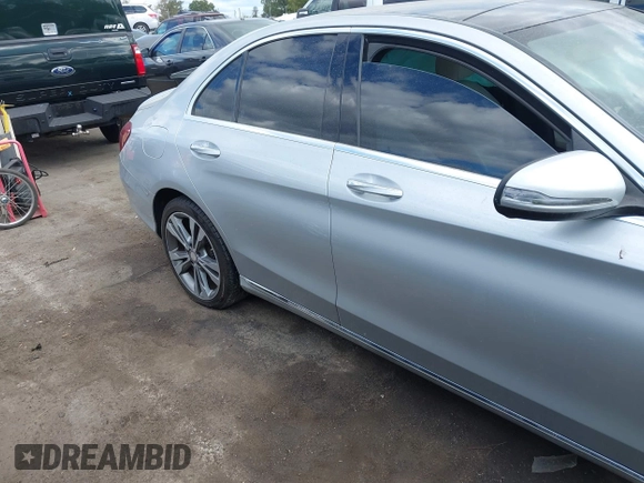 2017 Mercedes-Benz C 300 with VIN WDDWF4JB0HR221658, listed as a IAAI auction lot 40608119 with Not Provided miles and . Bid and sale history available at carsss.com. Image 12.