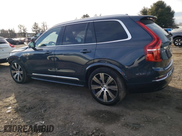 2025 Volvo XC90 Ultimate Bright Theme with VIN YV4062PF8S1309651, listed as a Copart auction lot 46637415 with 728 mi miles and Salvage Title. Bid and sale history available at carsss.com. Image 2.