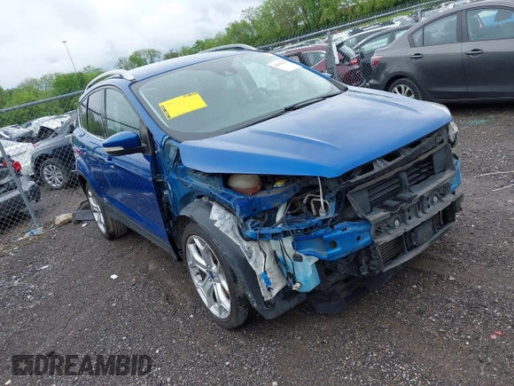 2018 Ford Escape Titanium with VIN 1FMCU0J97JUD34272, listed as a IAAI auction lot 42078237 with 87,783 mi miles and . Bid and sale history available at DreamBid. Image 1.