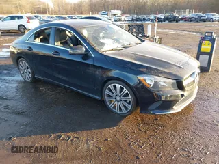 2017 Mercedes-Benz CLA with VIN WDDSJ4EB9HN455067, listed as a IAAI auction lot 41188890 with 1 mi miles. Bid and sale history available at carsss.com. Image 1.
