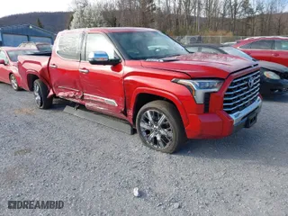 2022 Toyota Tundra 4WD Capstone Hybrid with VIN 5TFVC5DB5NX004324, listed as a IAAI auction lot 41849837 with 26,112 mi miles. Bid and sale history available at carsss.com. Image 1.