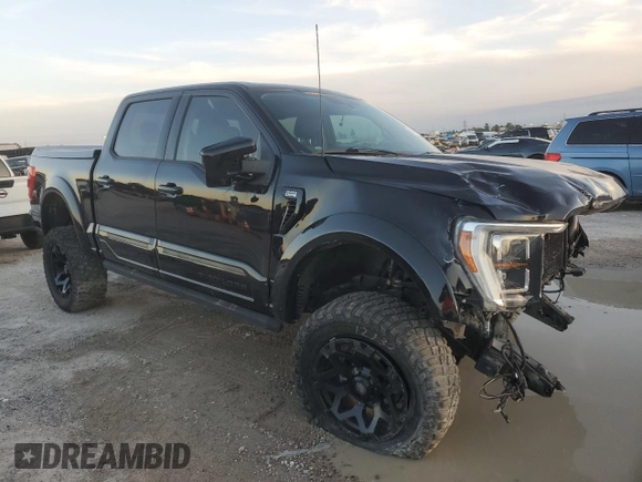 2021 Ford F-150 XL with VIN 1FTFW1E5XMFB70288, listed as a Copart auction lot 87917535 with 35,111 mi miles and Salvage Title. Bid and sale history available at carsss.com. Image 4.