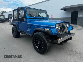 1992 Jeep Wrangler z VIN 2J4FY19P6NJ559597, wystawiony jako Copart lot #81398954 z przebiegiem 150 310 mil mil oraz Szkoda całkowita • Salvage title. Historia ofert i sprzedaży dostępna na DreamBid. Obrazek 1.