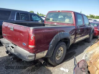 2005 Ford Super Duty F-250 XL with VIN 1FTSW20P75EC76377, listed as a Copart auction lot 53994404 with 288,077 mi miles and Salvage Title. Bid and sale history available at carsss.com. Image 3.