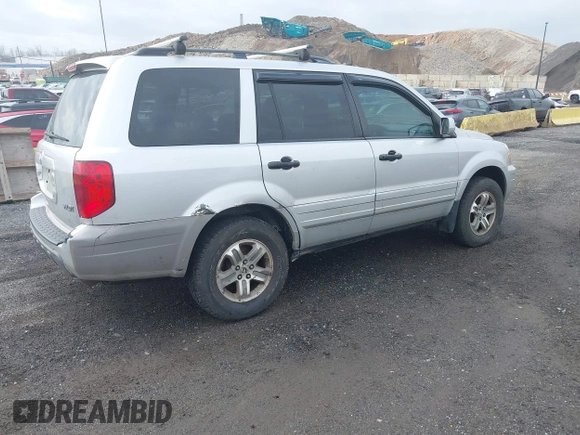 2005 Honda Pilot EX with VIN 2HKYF184X5H533837, listed as a IAAI auction lot 41900265 with 163,522 mi miles. Bid and sale history available at carsss.com. Image 4.