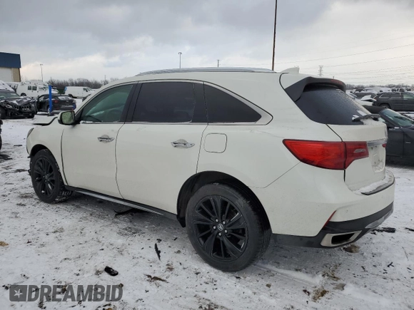 2017 Acura MDX w/Advance Pkg with VIN 5FRYD4H86HB032729, listed as a Copart auction lot 42246815 with 100,842 mi miles and Clean Title. Bid and sale history available at carsss.com. Image 2.