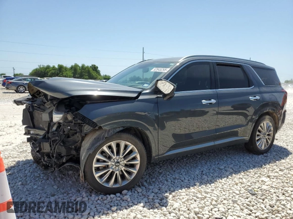 2020 Hyundai Palisade Limited with VIN KM8R54HE7LU044666, listed as a Copart auction lot 52845295 with 91,257 mi miles and Salvage title. Bid and sale history available at DreamBid. Image 1.