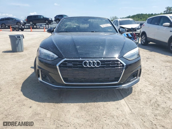 2022 Audi A5 Cabriolet Premium with VIN WAU2AGF51NN005927, listed as a Copart auction lot 62123874 with NaN miles and Salvage Title. Bid and sale history available at carsss.com. Image 5.