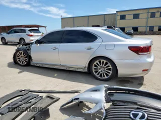 2015 Lexus LS 460 L with VIN JTHGL5EF0F5054330, listed as a Copart auction lot 58452815 with 112,170 mi miles and Salvage title. Bid and sale history available at DreamBid. Image 2.