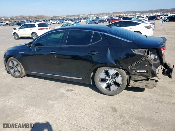 2012 Kia Optima Hybrid with VIN KNAGM4AD5C5033141, listed as a Copart auction lot 47046875 with 174,156 mi miles and Salvage Title. Bid and sale history available at carsss.com. Image 2.
