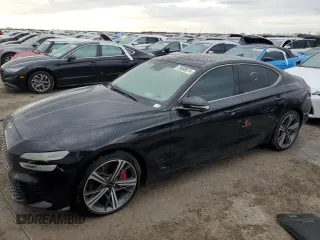 2024 Genesis G70 3.3T Sport Advanced with VIN KMTG54SE6RU137127, listed as a Copart auction lot 76908074 with 0 mi miles and Non Repairable. Bid and sale history available at carsss.com. Image 1.