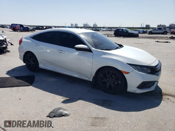 2019 Honda Civic Sport with VIN 19XFC2F81KE049938, listed as a Copart auction lot 52712405 with 150,985 mi miles and Salvage Title. Bid and sale history available at DreamBid. Image 4.