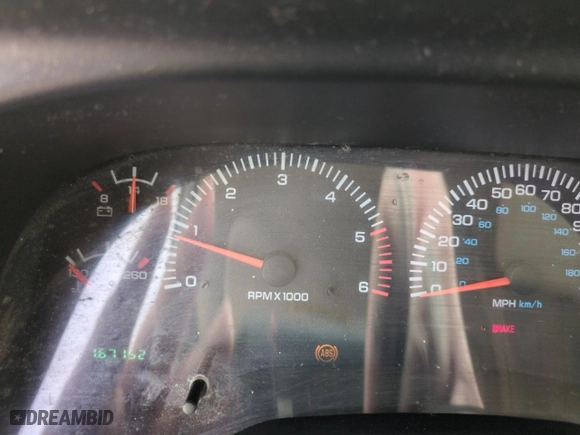 2001 Dodge Ram 1500 with VIN 3B7HF13Y11G185598, listed as a Copart auction lot 52119455 with 167,152 mi miles and Salvage Title. Bid and sale history available at carsss.com. Image 9.