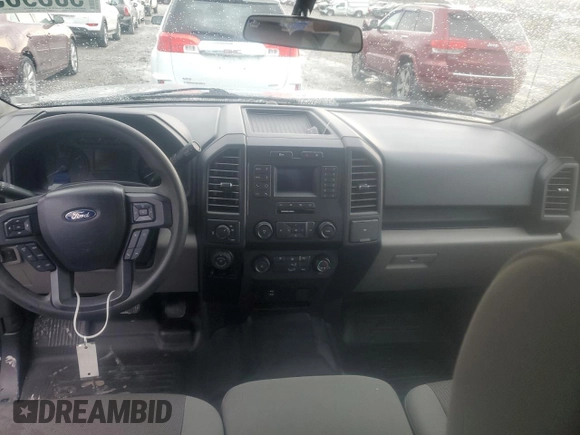 2020 Ford F-150 XL with VIN 1FTEX1C52LKE37506, listed as a Copart auction lot 50596575 with 75,648 mi miles and Salvage Title. Bid and sale history available at DreamBid. Image 8.