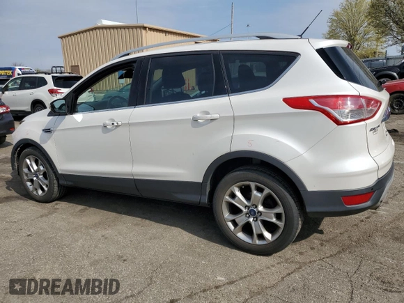 2015 Ford Escape Titanium with VIN 1FMCU0J99FUA16290, listed as a Copart auction lot 52496855 with 107,674 mi miles and Salvage Title. Bid and sale history available at DreamBid. Image 2.