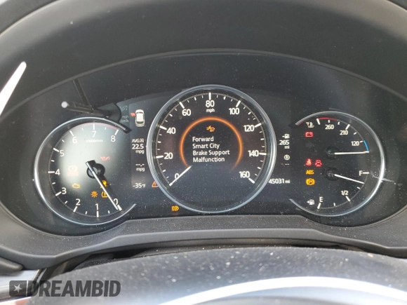 2020 Mazda CX-5 Grand Touring with VIN JM3KFBDM5L0737724, listed as a Copart auction lot 49209005 with 45,031 mi miles and Salvage Title. Bid and sale history available at carsss.com. Image 9.