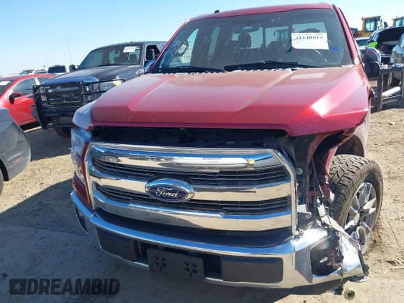 2017 Ford F-150 XL with VIN 1FTEW1CG1HKD07485, listed as a IAAI auction lot 41140015 with 129,555 mi miles. Bid and sale history available at carsss.com. Image 12.