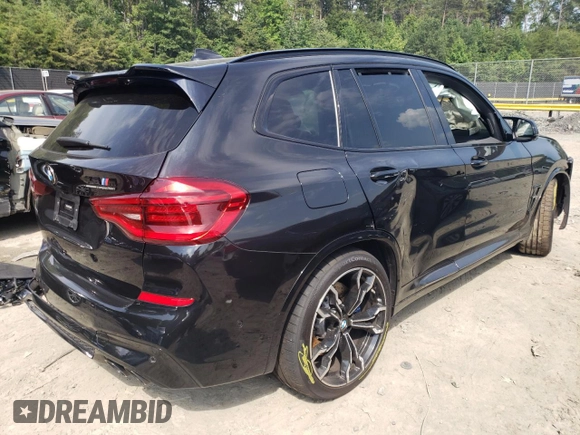 2020 BMW X3 M Competition z VIN 5YMTS0C03L9B59494, wystawiony jako Copart lot #60898423 z przebiegiem Nie podano mil oraz . Historia ofert i sprzedaży dostępna na DreamBid. Obrazek 3.