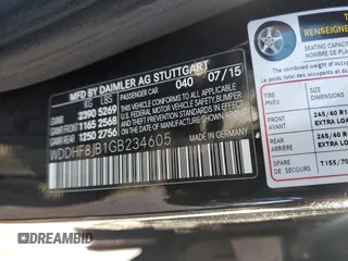 2016 Mercedes-Benz E-Class E 350 Luxury with VIN WDDHF8JB1GB234605, listed as a Copart auction lot 37297803 with 78,578 mi miles. Bid and sale history available at carsss.com. Image 12.