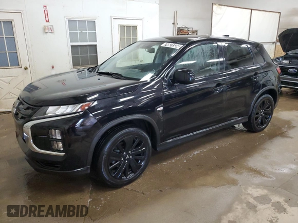 2022 Mitsubishi Outlander Sport ES with VIN JA4ARUAU8NU021322, listed as a Copart auction lot 74821534 with 40,803 mi miles and Clean Title. Bid and sale history available at carsss.com. Image 1.