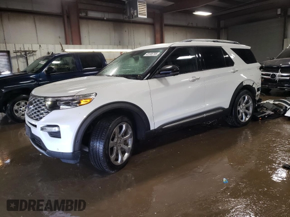 2020 Ford Explorer Platinum with VIN 1FM5K8HCXLGA04075, listed as a Copart auction lot 49108795 with 36,346 mi miles and Salvage Title. Bid and sale history available at carsss.com. Image 1.