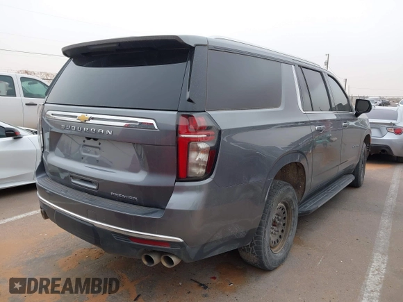 2022 Chevrolet Suburban Premier with VIN 1GNSCFKD8NR186674, listed as a IAAI auction lot 41794208 with 63,541 mi miles and . Bid and sale history available at DreamBid. Image 4.