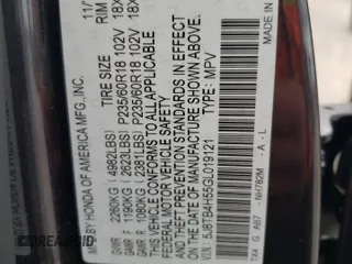 2016 Acura RDX Technology z VIN 5J8TB4H55GL019121, wystawiony jako Copart lot #58246355 z przebiegiem 129 523 mil mil oraz Szkoda całkowita • Salvage title. Historia ofert i sprzedaży dostępna na DreamBid. Obrazek 13.