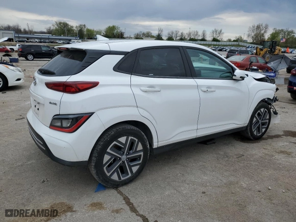 2023 Hyundai Kona Electric SE with VIN KM8K23AG3PU187071, listed as a Copart auction lot 52254685 with 0 mi miles and Non Repairable. Bid and sale history available at carsss.com. Image 3.